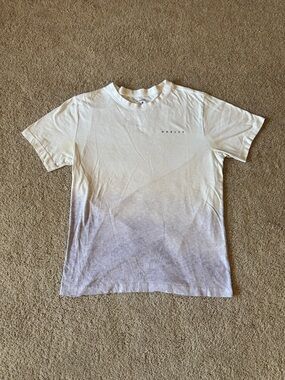 Men’s Medium Purple and White Gradient Hurley Shirt